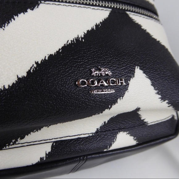 Coach Bags Coach Mini Charlie Backpack Zebra Print Leather Poshmark